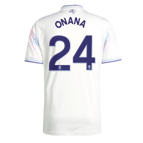 Stroje piłkarskie Aston Villa Amadou Onana #24 Koszulka Trzeciej 2025-26 Krótki Rękaw